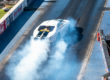 Drag Car Doing a burnout